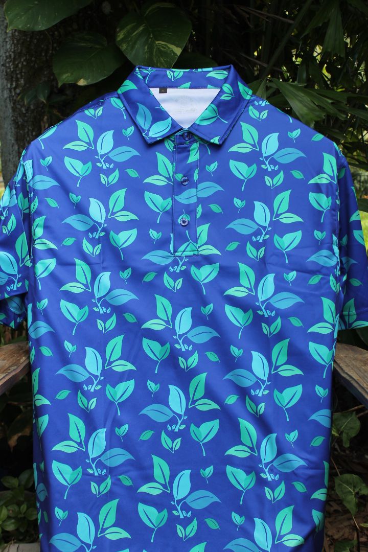 Men's Blossom Print Polo