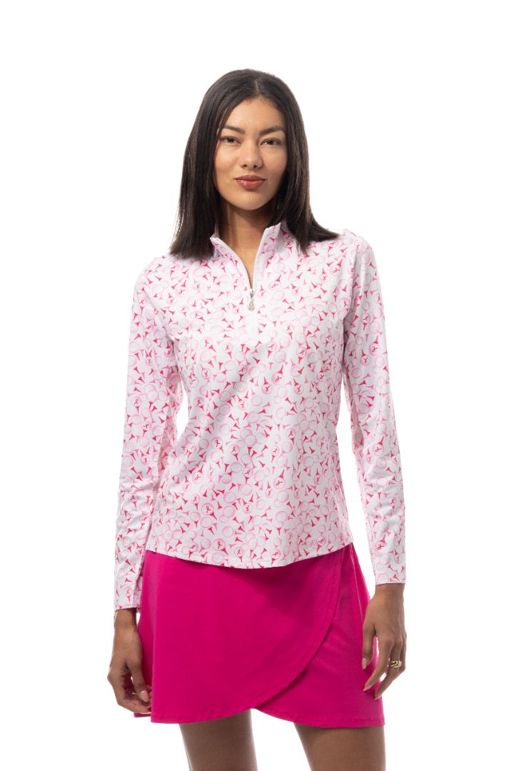 Play 4 P.I.N.K. Long-Sleeve Printed Mock - 900463