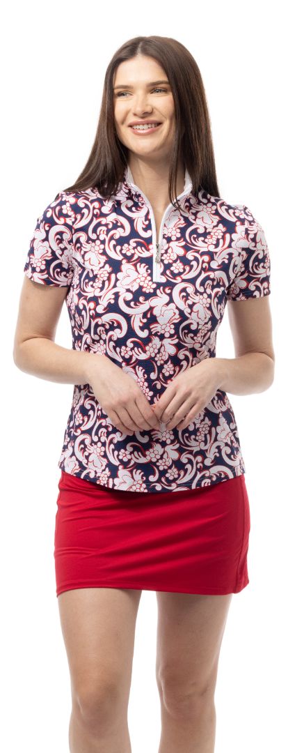 Soltek Lux Short Sleeve Printed Mock