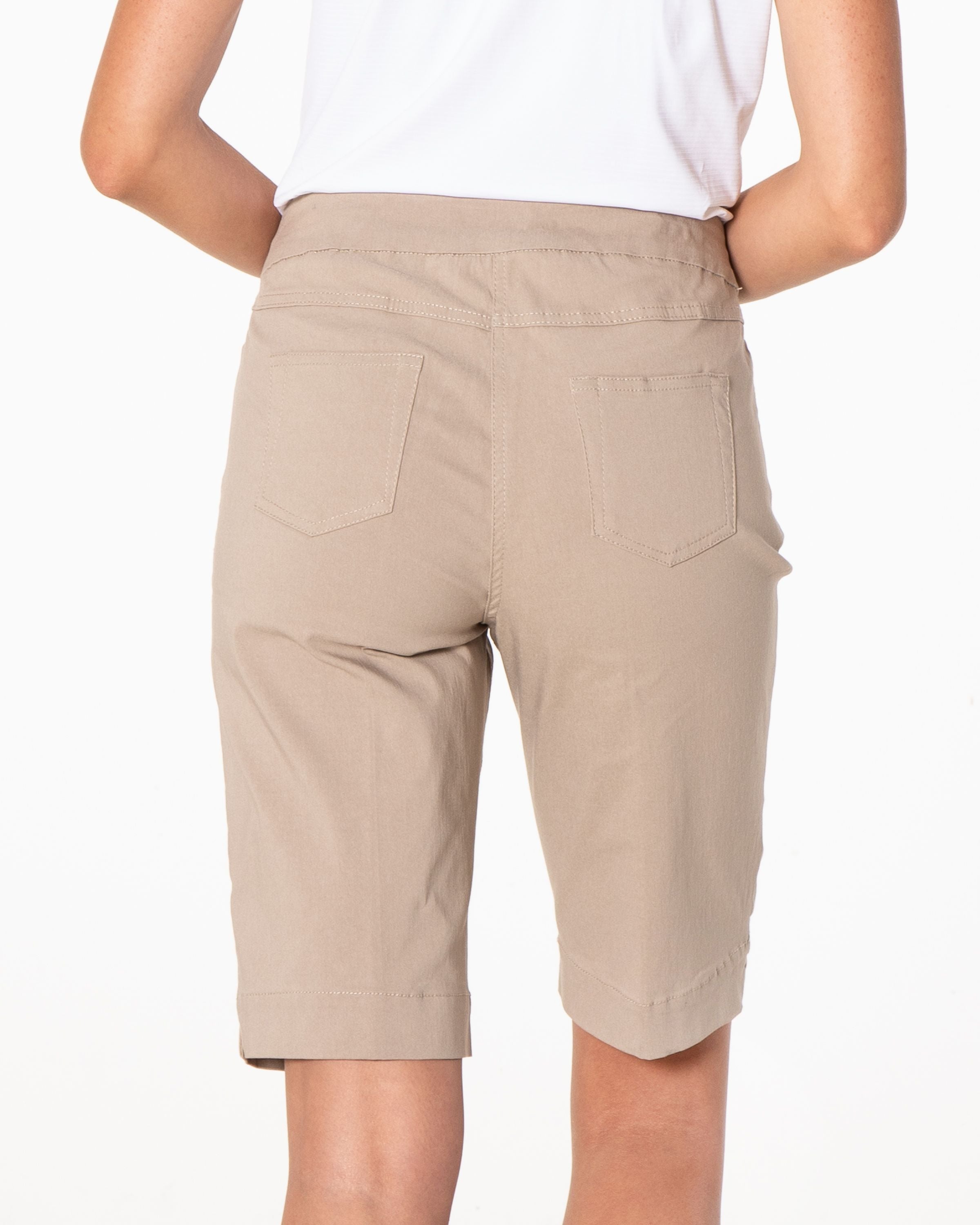 Pull-On Solid Walking Short w/Pockets-12" Inseam-G2632