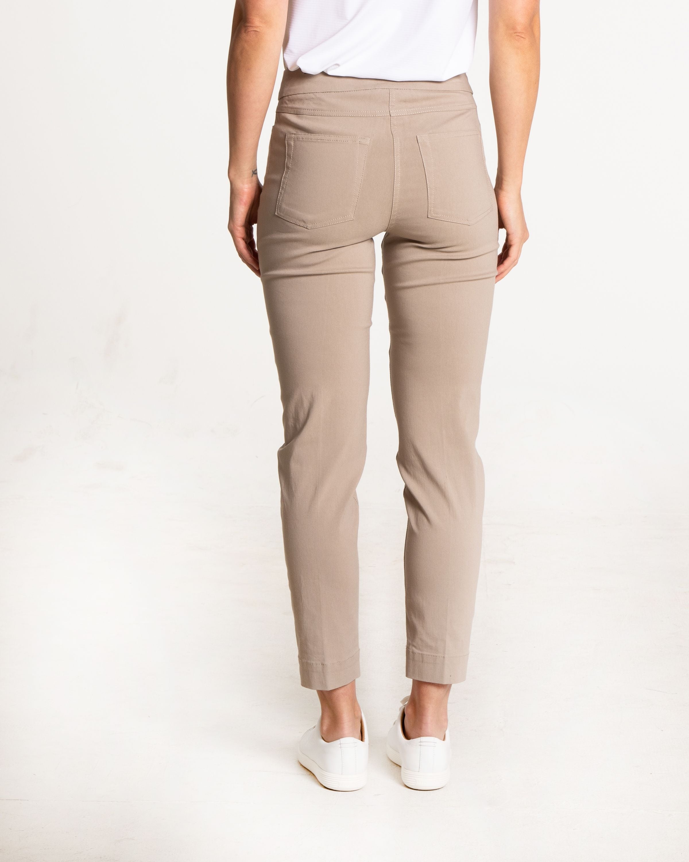 Pull-On Solid Ankle Pant w/Pockets - 29" Inseam-37720