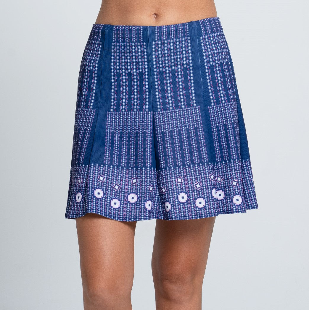 Berry Ditsy Skort - Long (Blueberry)