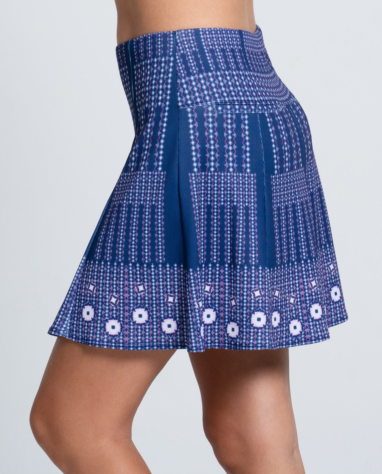 Berry Ditsy Skort - Long (Blueberry)