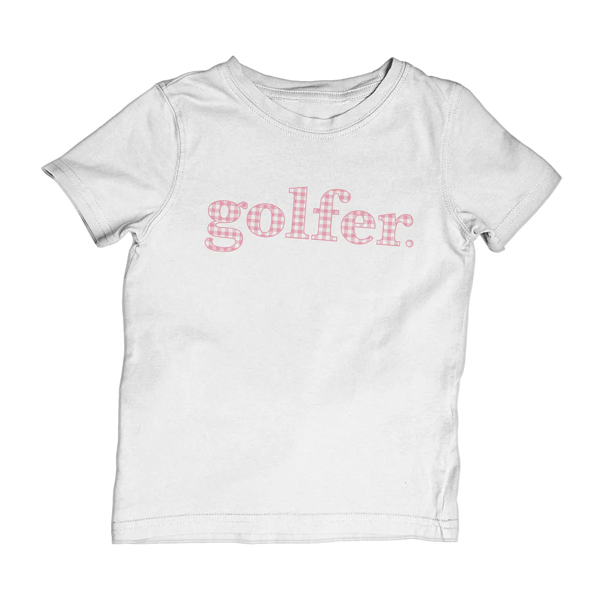 Girls Golfer Gingham Tee