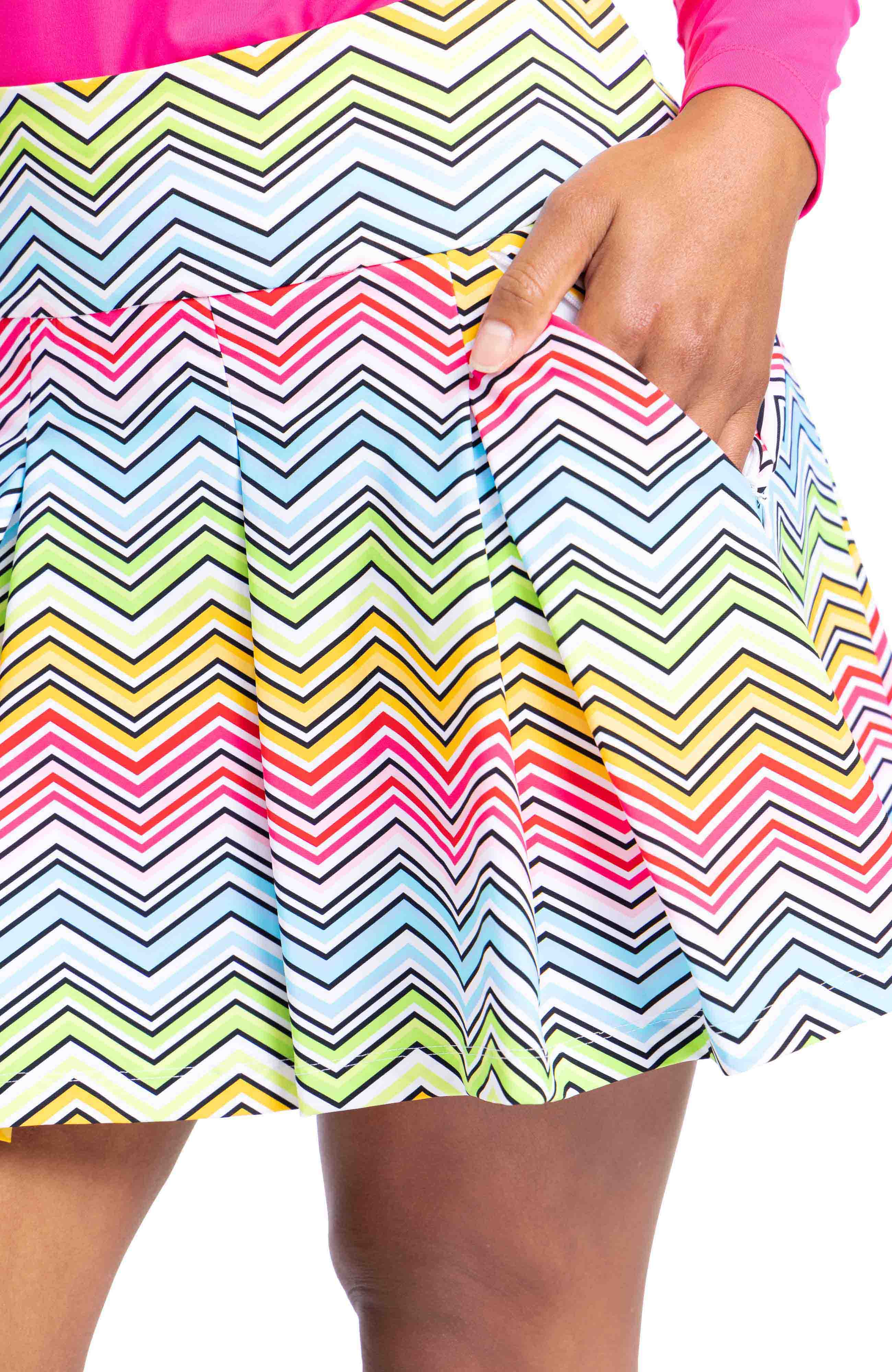 Summer Breeze Golf Skort - Summer Herringbone