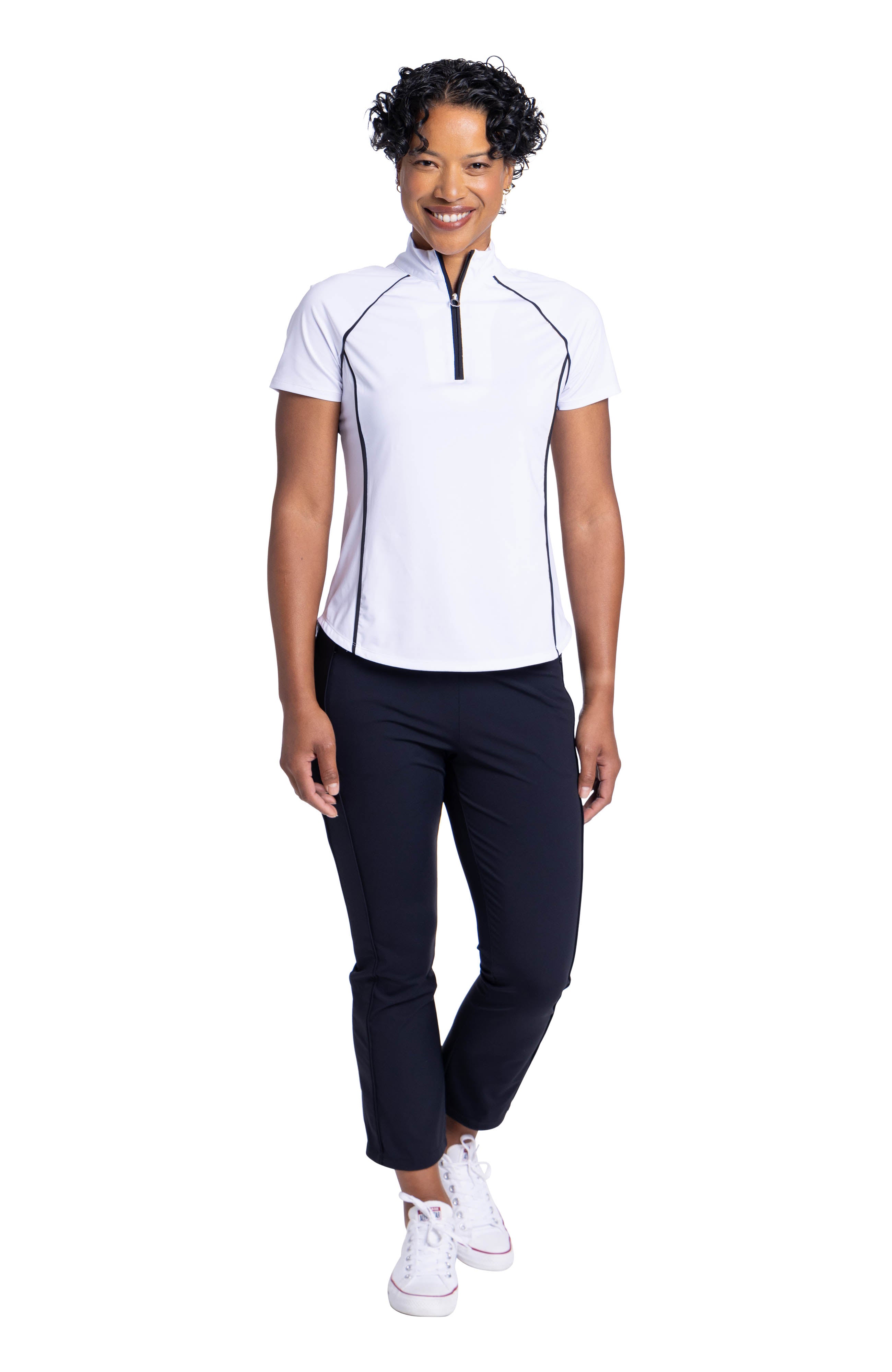 Complete Athlete Shortsleeve Golf Top - White