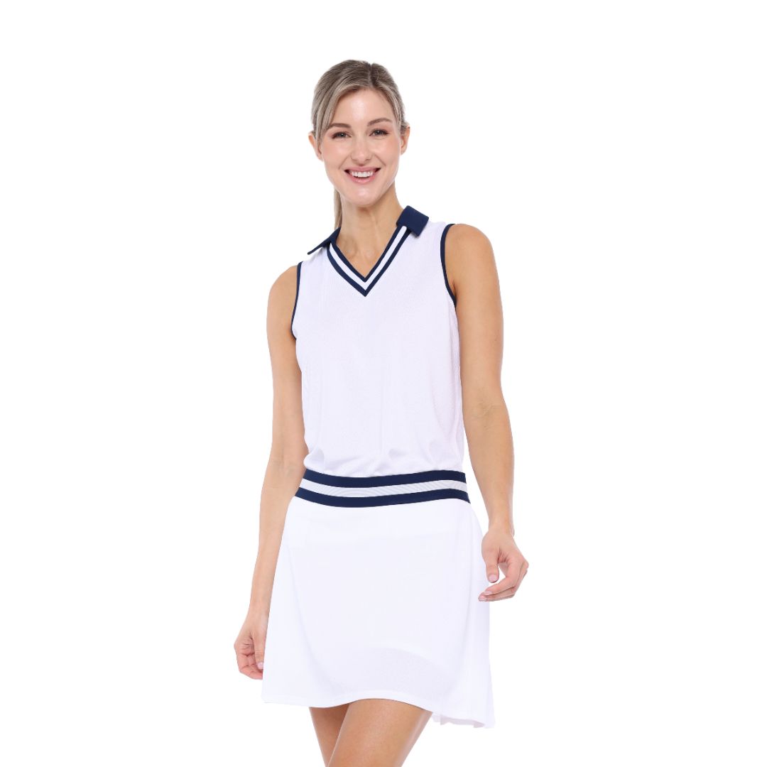 Ava Pique Sleeveless Polo