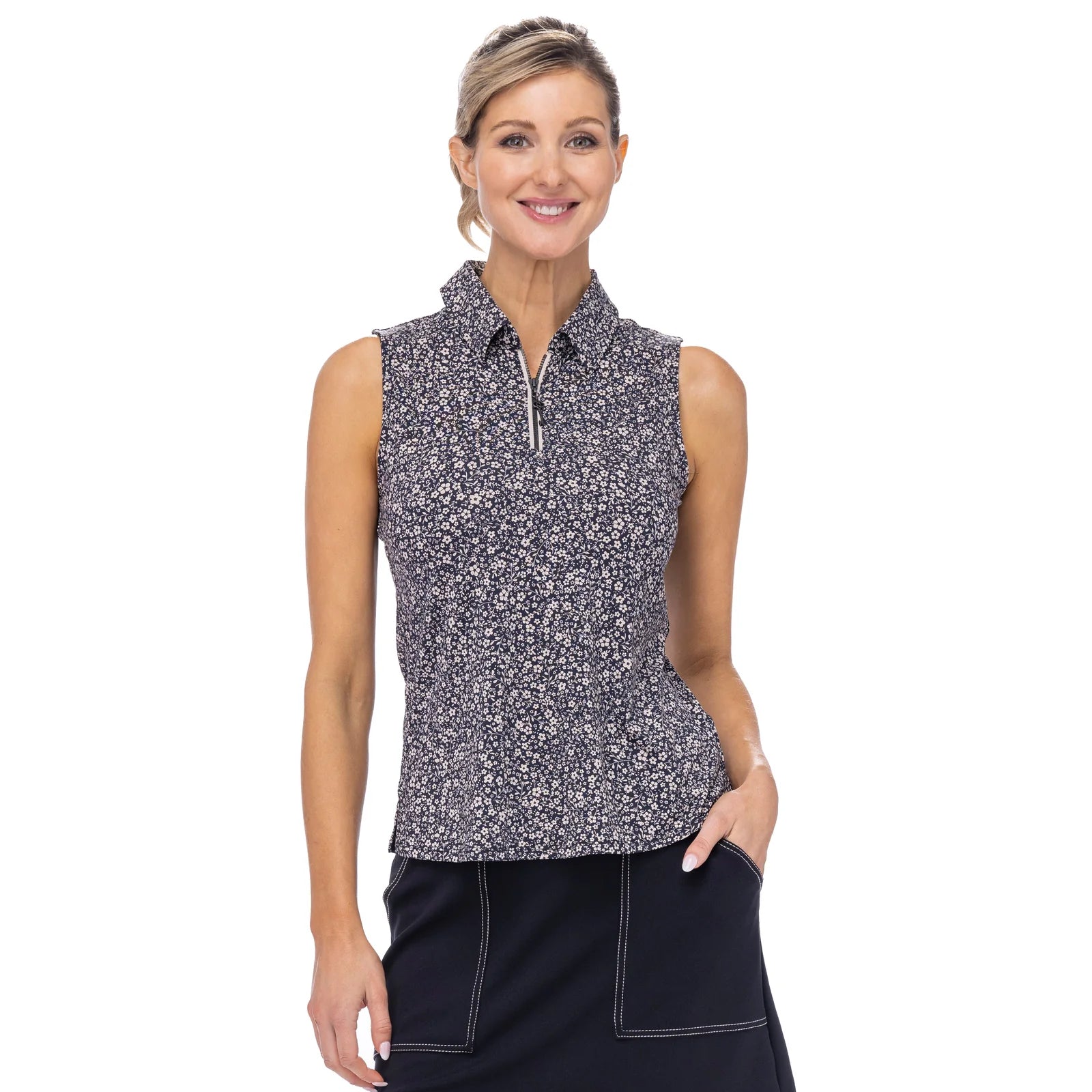 Edinburgh Ivy Floral BK Sleeveless