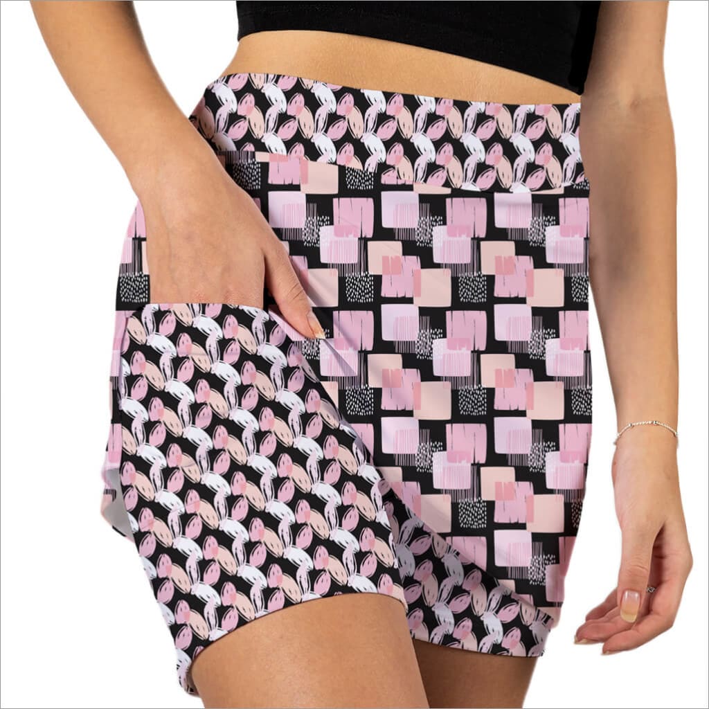 Checked Out Pink Skort - Fashion skort