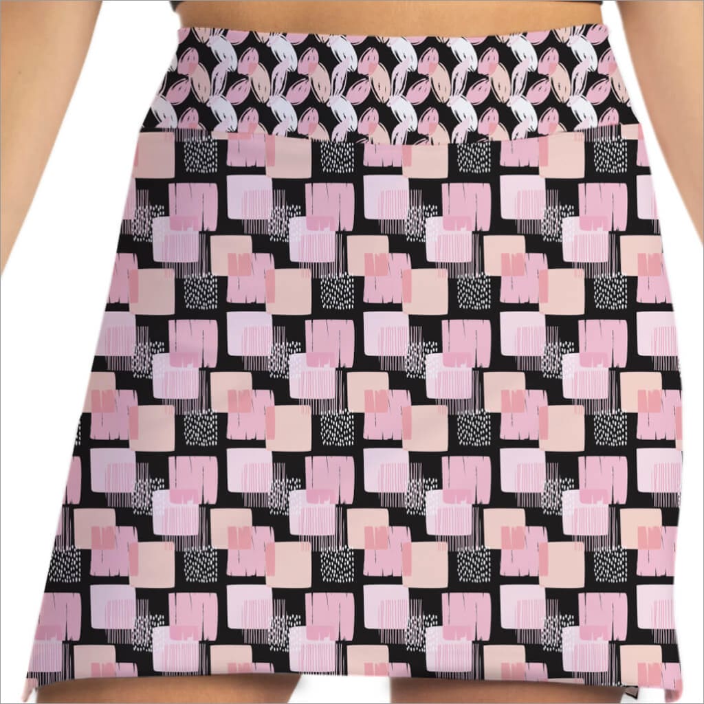 Checked Out Pink Skort - fashion skorts