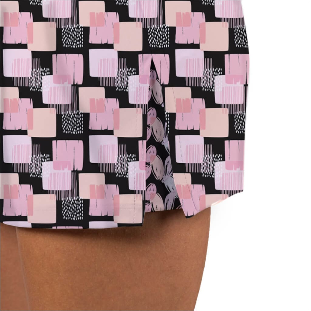 Checked Out Pink Skort - skorts for women