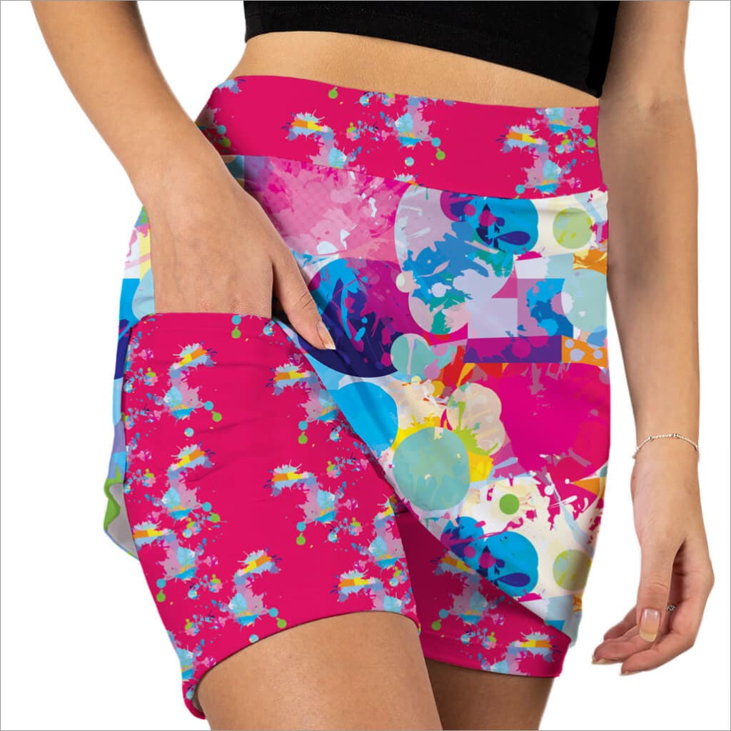 Color Pallet Activewear Skort 