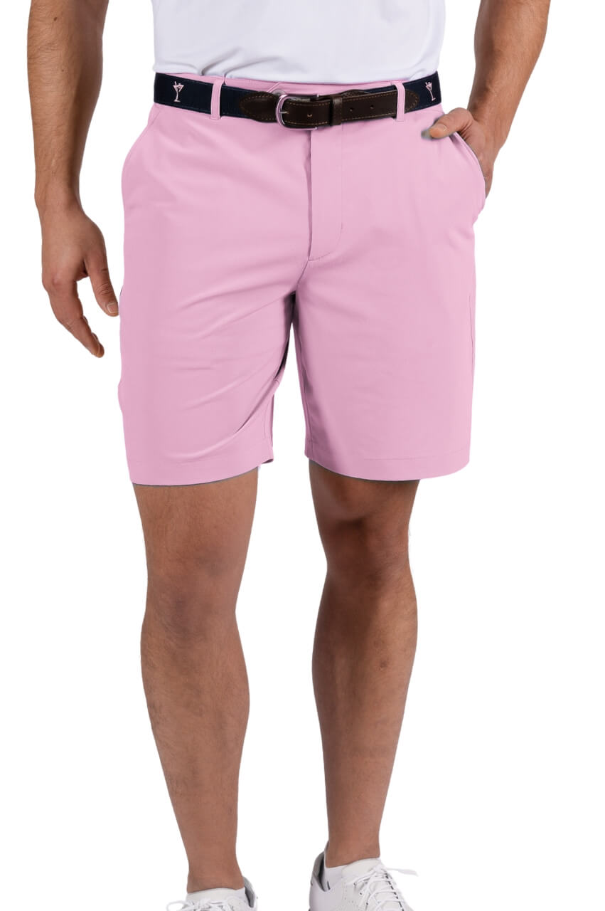 Men's Light Pink Performance Short - GolftiniShorts