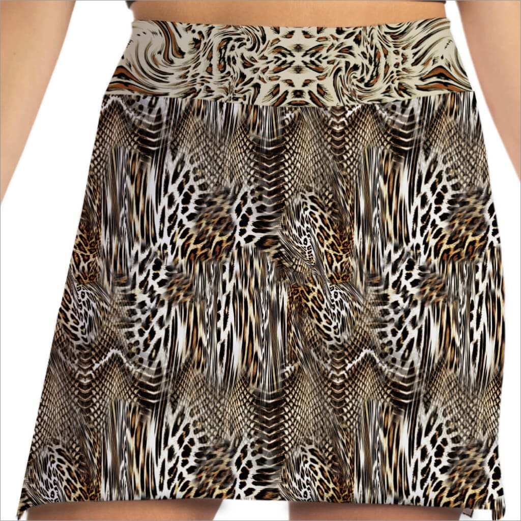 Untamed Animal Print Designer Skort