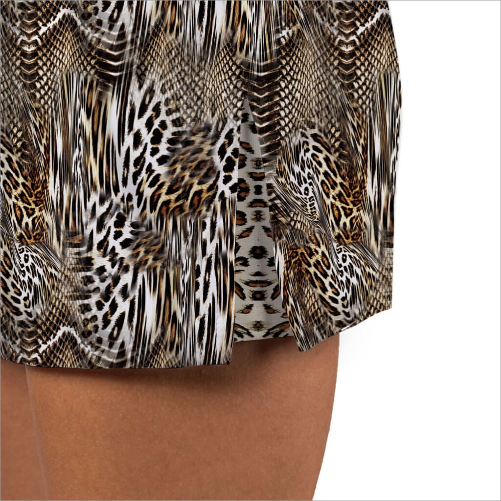 Untamed Animal Print Designer Skort