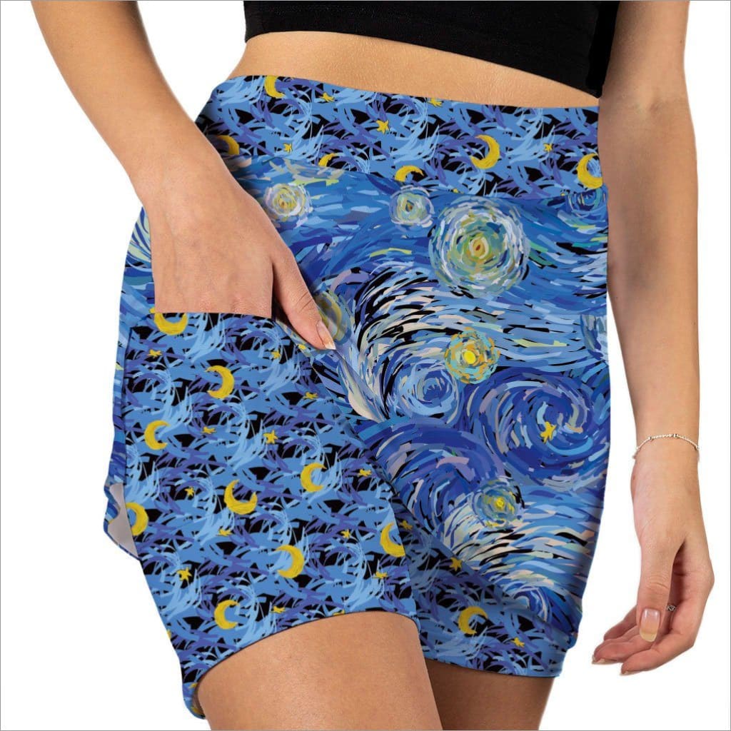 Van Go Abstract Skort - Fashion Skort